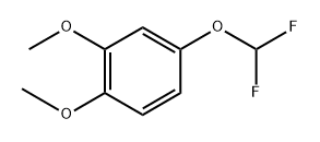 3,4-Dimethoxy(difluoromethoxy)benzene 结构式