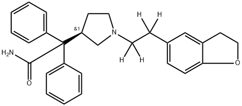 (R)-Darifenacin-d4 Structure
