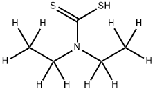 [2H10]-二乙基二硫代氨基甲酸酯, 1261734-83-1, 结构式