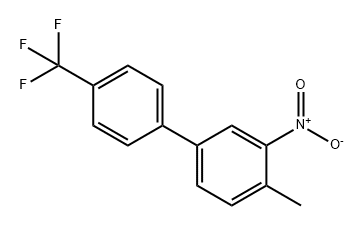 4-Methyl-3-nitro-4'-(trifluoromethyl)-1,1'-biphenyl Struktur