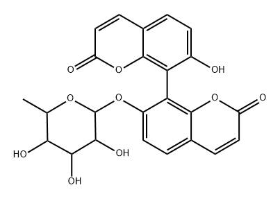 结香苷C, 126221-40-7, 结构式