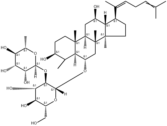 人参皂苷 RG4 结构式