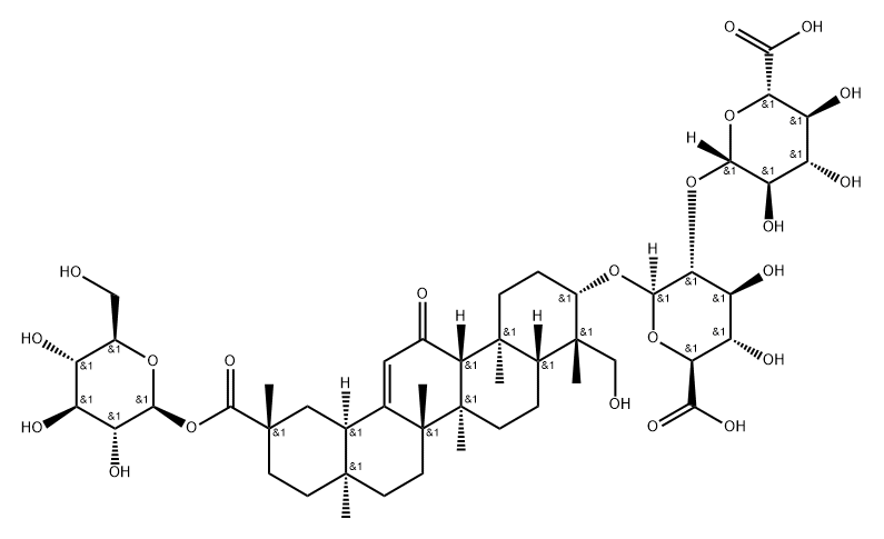 24-羟基-甘草皂苷A3 结构式