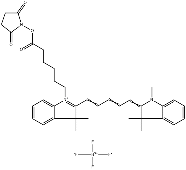 CY5-琥珀酰亚胺/活化酯, 1263093-76-0, 结构式