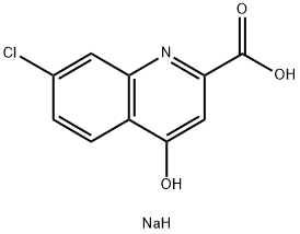 7-Chlorokynurenic acid sodium salt Struktur