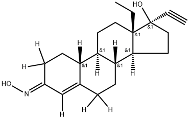 17-去乙酰基诺孕酯-D6, 1263184-13-9, 结构式