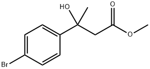 methyl 3-(4-bromophenyl)-3-hydroxybutanoate Struktur