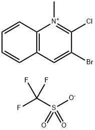 Quinolinium, 3-bromo-2-chloro-1-methyl-, 1,1,1-trifluoromethanesulfonate (1:1)
