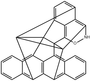3,12,16C,4,6B,11-ETHANEDIYLIDYNE-2-H-BENZ(3'',4'')ACEANTHRYLENO- (1'',2'',2,3)INDENO(7,1-DE)-1,2-OXAZINE Struktur