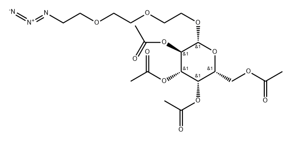 Β-半乳糖-PEG3-叠氮化物四乙酸盐, 126765-25-1, 结构式