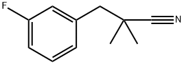 Benzenepropanenitrile, 3-fluoro-α,α-dimethyl- Structure