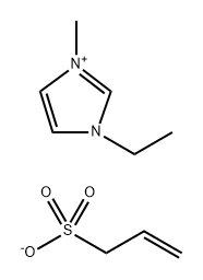 1-乙基-3-甲基咪唑丙烯磺酸盐 结构式
