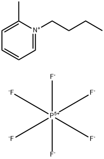 1-丁基-2-甲基吡啶六氟磷酸盐,1268986-44-2,结构式