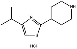 4-[4-(丙-2-基)-1,3-噻唑-2-基]哌啶二盐酸盐, 1269151-99-6, 结构式