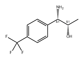 (1S,2S)-1-AMINO-1-[4-(TRIFLUOROMETHYL)PHENYL]PROPAN-2-OL 结构式