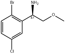 (1R)-1-(2-bromo-5-chlorophenyl)-2-methoxyethanamine 结构式