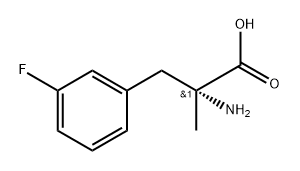 (R)-Α-METHYL-3-FLUOROPHENYLALANINE, 1270184-80-9, 结构式