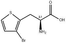 2-Thiophenepropanoic acid, α-amino-3-bromo-, (αS)- Struktur