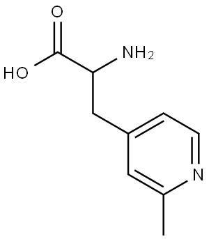 2-amino-3-(2-methylpyridin-4-yl)propanoic acid 结构式