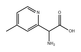 2-氨基-2-(4-甲基吡啶-2-基)乙酸, 1270323-70-0, 结构式