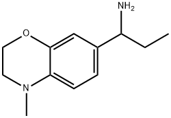 1-(4-methyl-3,4-dihydro-2H-benzo[b][1,4]oxazin-7-yl)ethane-1,2-diamine Struktur