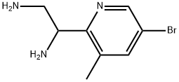1-(5-bromo-3-methylpyridin-2-yl)ethane-1,2-diamine Structure