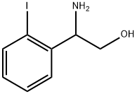Benzeneethanol, β-amino-2-iodo- Structure