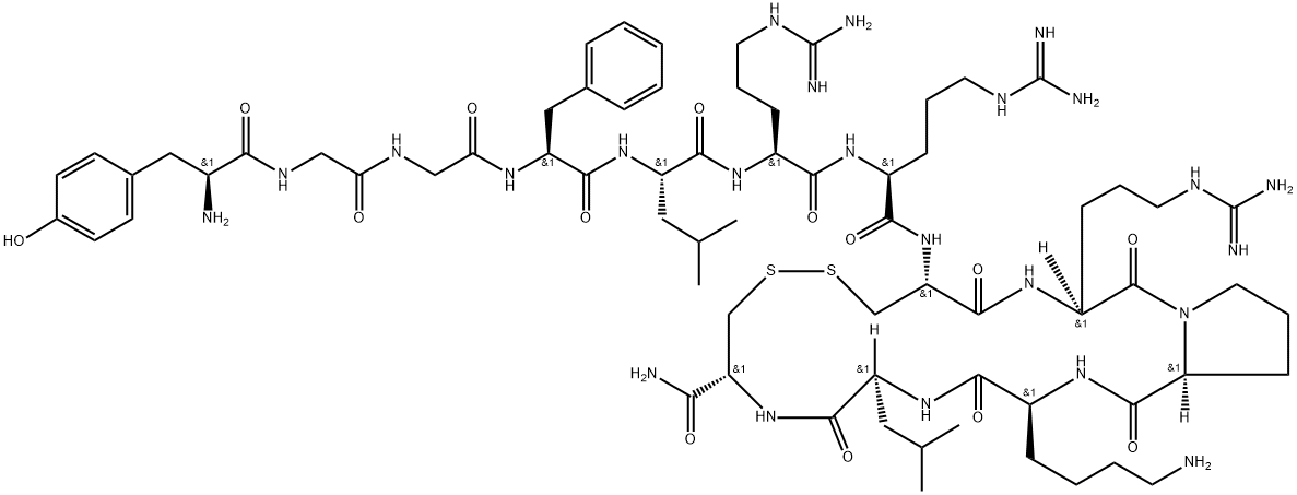 (CYS·13)-DYNORPHIN A (1-13) AMIDE, 127103-91-7, 结构式