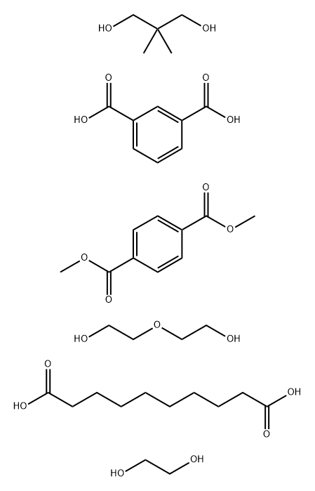 1,3-Benzenedicarboxylic acid, polymer with decanedioic acid, dimethyl 1,4-benzenedicarboxylate, 2,2-dimethyl-1,3-propanediol, 1,2-ethanediol and 2,2-oxybisethanol|