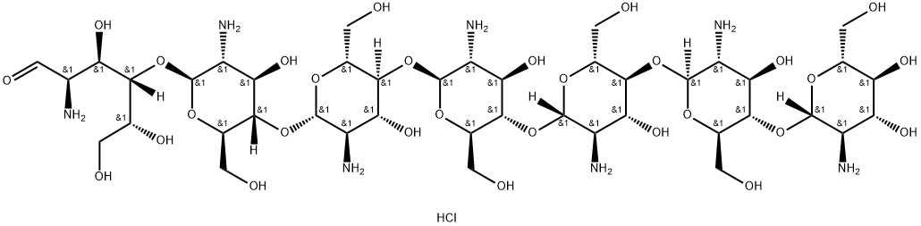 Chitoheptaose Heptahydrochloride, 127171-89-5, 结构式