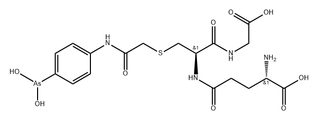 Glycine, L-γ-glutamyl-S-[2-[[4-(dihydroxyarsino)phenyl]amino]-2-oxoethyl]-L-cysteinyl- Struktur