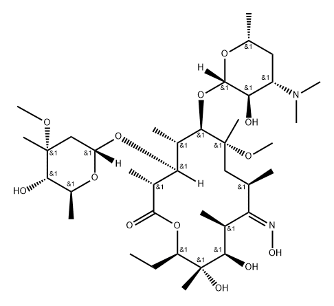 Clarithromycin (9Z)-Oxime Structure