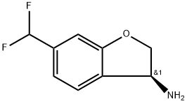 (S) -6-(二氟甲基)-2,3-二氢苯并呋喃-3-胺, 1272743-11-9, 结构式