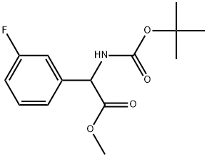 methyl 2-((tert-butoxycarbonyl)amino)-2-(3-fluorophenyl)acetate