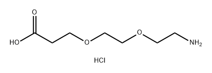 氨基-二聚乙二醇-丙酸盐酸盐, 127457-78-7, 结构式