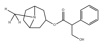 (±)-Atropine-d3 (N-methyl-d3)	 Structure