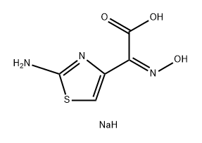 4-Thiazoleacetic acid, 2-aMino-α-(hydroxyiMino)-, MonosodiuM salt, (αZ)- (9CI) Struktur