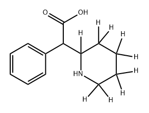 [2H9]-利他林酸, 1276732-83-2, 结构式
