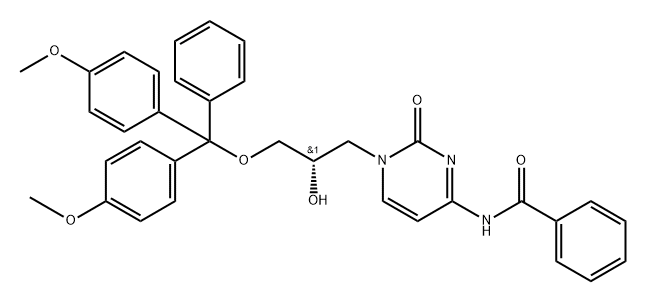 (S)-DMT-glycidol-C(Bz) Structure