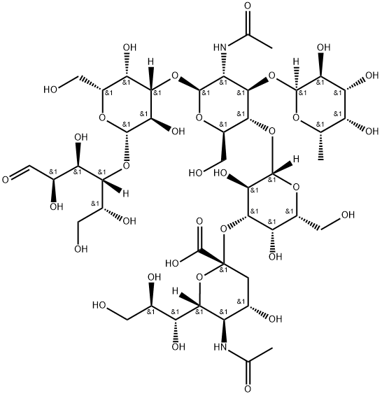 シアリルルイスX-ラクトース 化学構造式