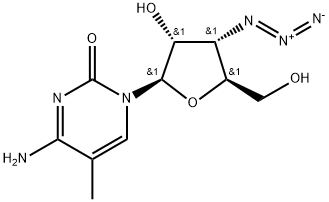 3'-Azido-3'-deoxy-5-methylcytidine Struktur