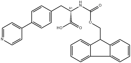 Fmoc-L-4-Phe(4-Pyridynl)-OH Struktur