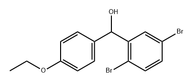 Benzenemethanol, 2,5-dibromo-α-(4-ethoxyphenyl)- Struktur