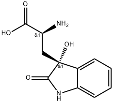 1H-Indole-3-propanoic acid, α-amino-2,3-dihydro-3-hydroxy-2-oxo-, (αS,3R)- Structure
