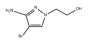 2-(3-amino-4-bromo-1H-pyrazol-1-yl)ethan-1-ol 结构式