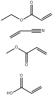 128470-14-4 2-Propenoic acid polymer with ethyl 2-propenoate, methyl 2-propenoate and 2-propene-nitrile, ammonium salt
