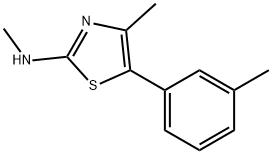 N,4-dimethyl-5-(m-tolyl)thiazol-2-amine Structure