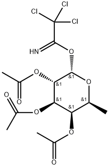 2,3,4-三-O-乙酰基-Α-L-岩藻糖基三氯乙酰基,128571-86-8,结构式