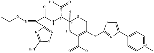 头孢洛林杂质A,1286218-70-9,结构式