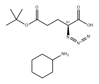 L-azidoglutaMic acid Mono-tert-butyl ester CHA salt Struktur